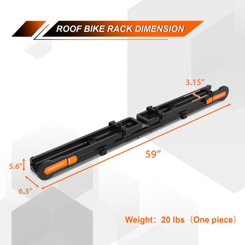 TOOENJOY 2" Receiver Pop-up Pin Hitch Mount Platform w/Two Foldable Bike Racks - Picture 15 of 41