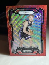 2023-24 Panini Prizm Rookie Ruby Wave Prizm #281 Aleksandar Vezenkov RC