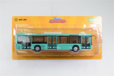 1:43  MAZ-203 Moscow Minsk Bus Green Painting Modimio Truck Pre-built gift