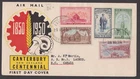 NEW ZEALAND - 1950 CENTENARY OF CANTERBURY - 5V - FDC