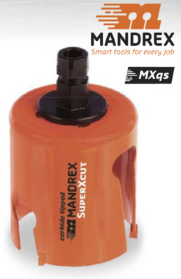 Mandrex - 19 mm MXqs MEHRZWECK SuperXcut - hartmetallbestückte Lochsäge - Neu