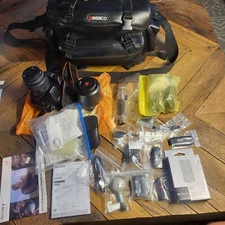 Sony SLT-A65V Film Camera 24.3 MP SLR 18-55mm,55-200mm Lens,3 Batteries,bundle