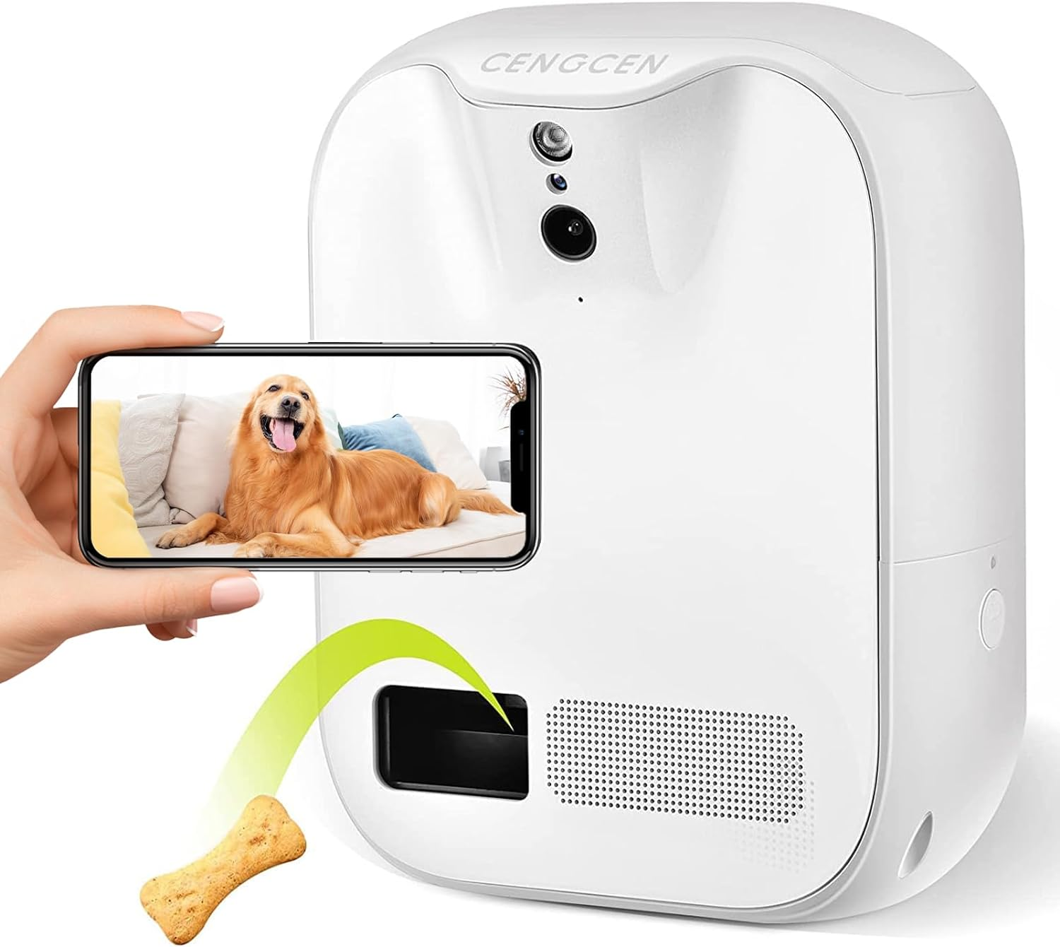 Pro 2023 Wifi Pet Camera with 2-Way Audio, Treat Dispenser, and HD Monitoring-image