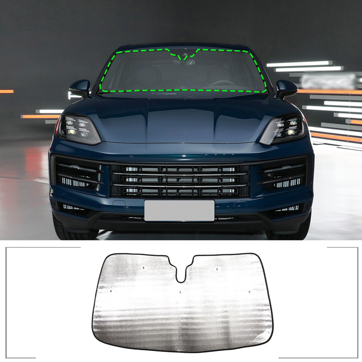 Windshield Sunshade Sun Protection Sun Visor For Porsche Cayenne