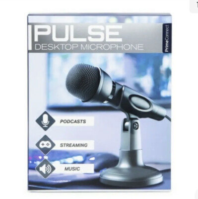 Microphone Pulse Desktop For Podcast Streaming Music 3ft Cable