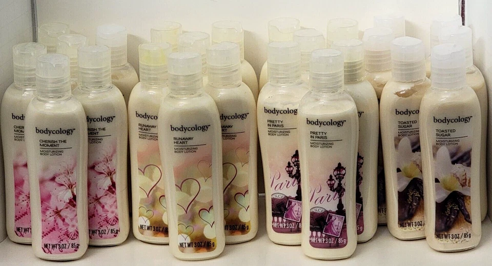 6 x 4 Flavors = 24 Bodycology Moisturizing Body Lotion 3 fl oz each TRAVEL SIZE - Image 2 of 4
