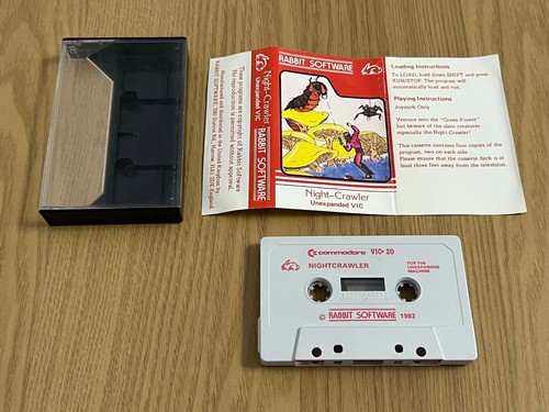 VIC-20 Rabbit Software Night Crawler Cassette - Working -👽👾Retro Gift Idea👾👽 - Afbeelding 6 van 12