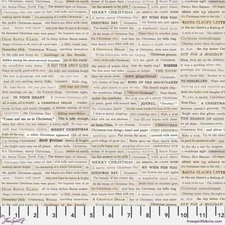 Free Spirit Holidays Past by Tim Holtz PWTH203 Neutral Christmas Clipping Cotton