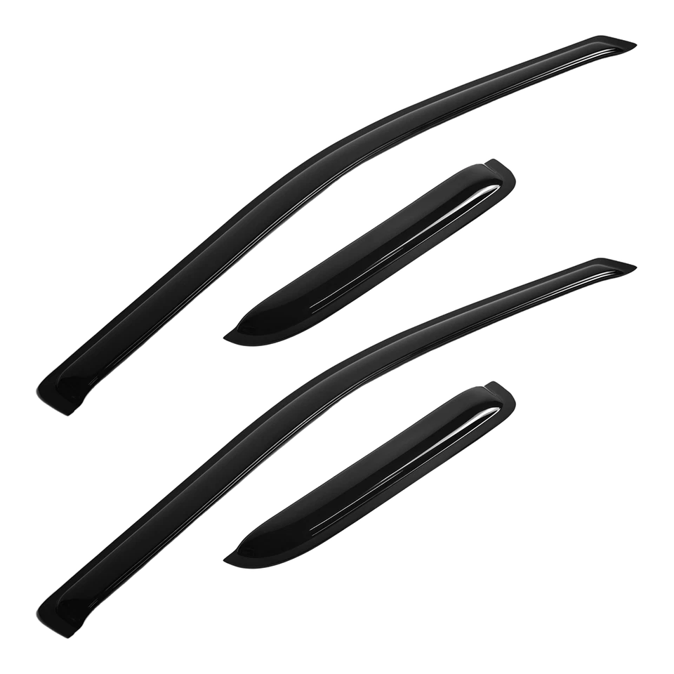 For Ford F250 F350 F450 F550 99-16 Super Duty Crew Cab Acrylic Window Visors - Image 4 of 4