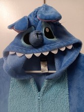 Disney Womens Plush Lilo Stitch UnionSuit Pajamas Sz Small 4-6 Halloween Costume
