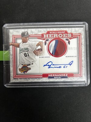 Livan Hernandez 2014 Topps Update World Series Heroes Auto Patch /10 Numbered MLB
