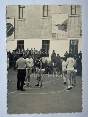Old photo basketball basketball 1957 Udine Omsa Faenza 1