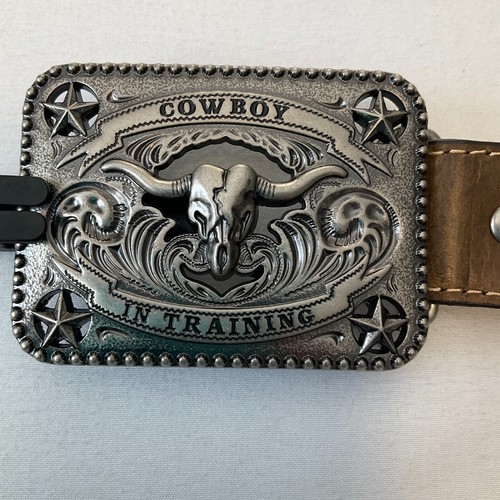 Cody James Leather Belt Boys Size 20 Brown Cowboy In Training - Picture 2 of 11