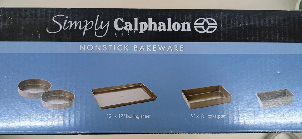 Juego de utensilios para hornear antiadherentes Simply Calphalon de 5 piezas - NUEVO EN CAJA Foto 4 de 4