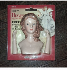 Vtg Fibre Craft Heavenly Angels Porcelain Head Hands 9316-03 Blonde NOS 55L