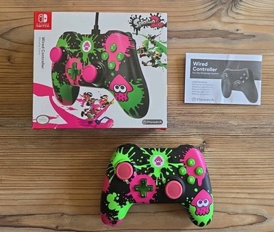 Nintendo Switch PowerA Wired Controller Splatoon 2 mit Verpackung neuwertig  