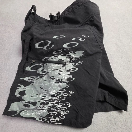 Vintage Oakley MTB Monogram Shorts Medium Padded Bike Outdoor Pockets Zip Nylon