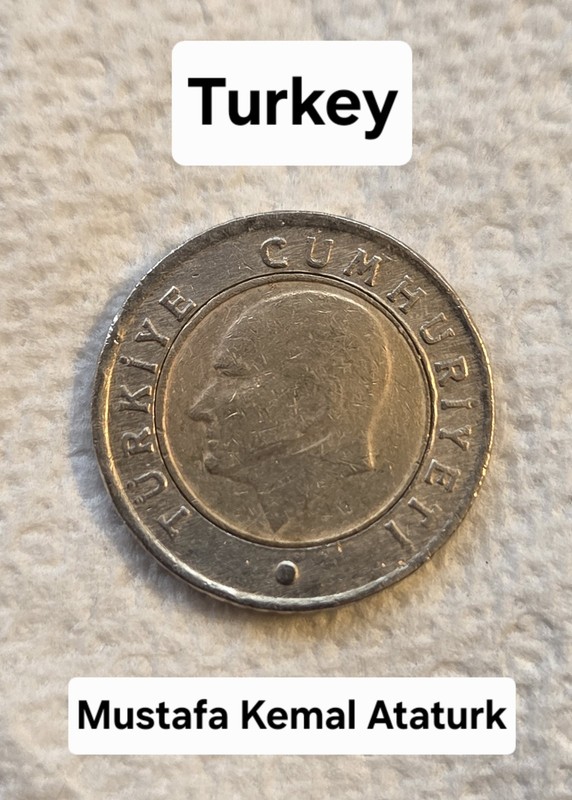 Turkey 50-Kurus coin, 2009. KM# 1243, bimetallic. Bosphorus Strait bridge.