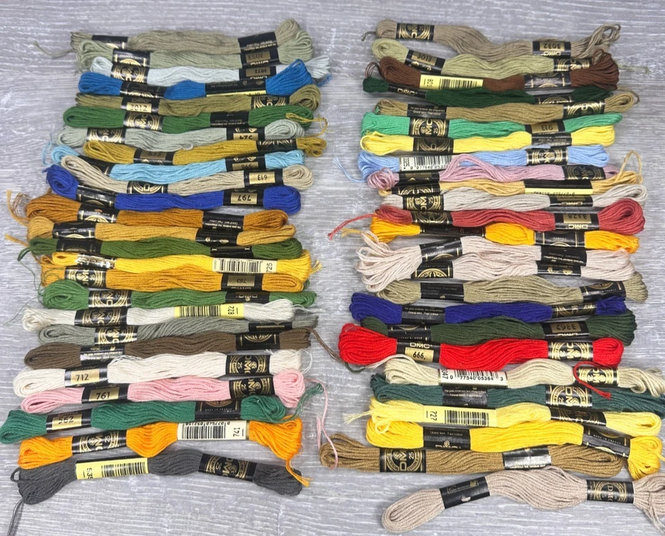 DMC 6 Strand Embroidery Floss 169 Skeins 8.7 Yards with 91 Cardboard Bobbins NEW - Image 2 of 4