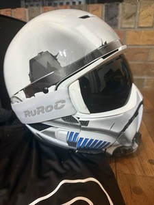 Ruroc RG1-DX Storm Trooper Snowboard Ski Helmet. Youth Large/S 52-55