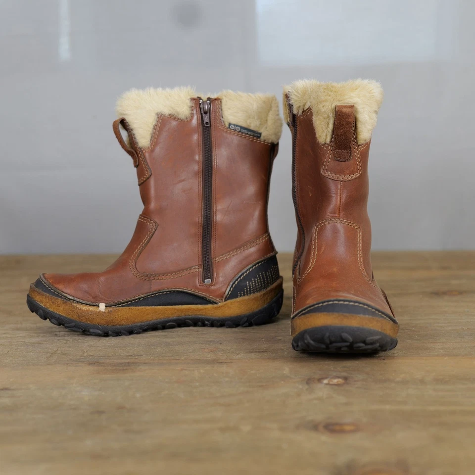 Botas Merrell para mujer 8,5 cuero canela piel sintética forradas cremallera tobillo invierno pisada Foto 2 de 4