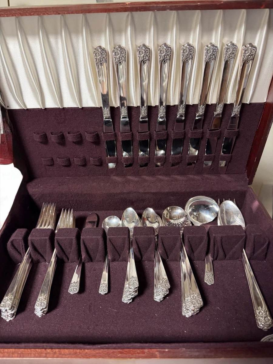 Wm. Rogers & Son Flatware-Set Antique US Silver-Plated Flatware