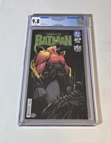 Absolute Batman #9 CGC 9.8 Graded Cover A 1st Print Nick Dragotta Cover Bane 🔥