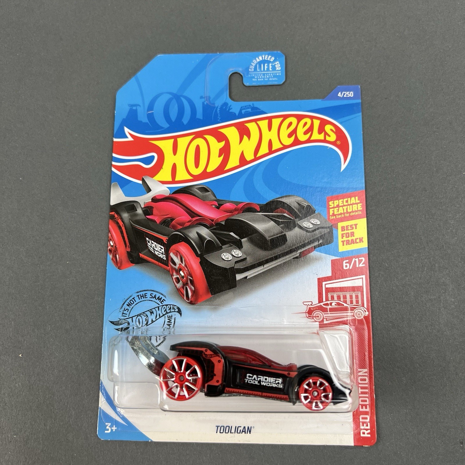 2020 Hot Wheels Target #4 Red Edition 6/12 TOOLIGAN Black w/Red Wheels Trap5 Sp