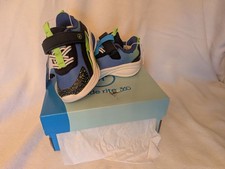 Stride Rite 360 Logan Light-Up Mesh Sneakers Blue Green Hook Loop Kids 5M