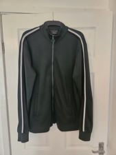MENS ZARA RACING GREEN TRACKSUIT TOP - SIZE LARGE - EXCELLENT CONDITION