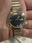 Vintage 1971 Timex Electric Watch - Black Dial Cushion Case - Running!