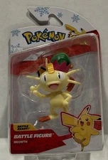 Pokemon ~ Meowth With Hat Battle Figure ~ 2024 Winter/Holiday Edition ~ NEW