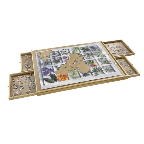 Puzzle Table 1500 Pieces 4 Drawer Puzzle Board Puzzle Board Wooden Approx 90x76x4.5cm