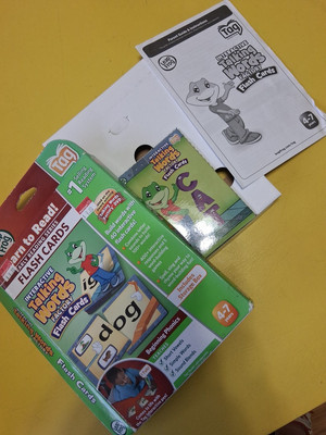 Leapfrog Tag Interactive Talking Words Factory Flash Cards Word Building **NEW**