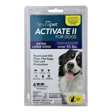 TevraPet Activate II for Extra Large Dog over 55 lbs, 4 doses