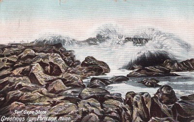 Portland Maine ME Cape Shore Surf 1905 UDB Postcard C23