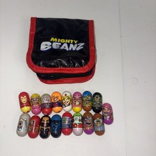 Moose Mighty Beanz Lot of 17 Marvel Iron Man Black Panther Vintage Capsule Toys