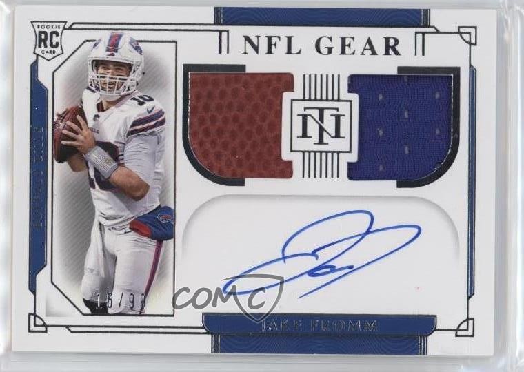 Jake Fromm Panini National Treasures Rookie NFL Gear Signatures Combos #JF Base