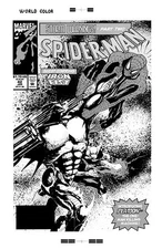 Jae Lee Spider-Man #42 Rare Large Production Art Cover