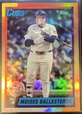 Topps 2025 Update Series Moisés Ballesteros Cubs Rookie U90-12 1990 Insert