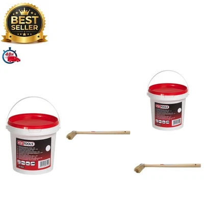 KS TOOLS Seau De Graisse À Pneu Blanche 1kg + Pinceau BGS 4803 - Photo 1/3