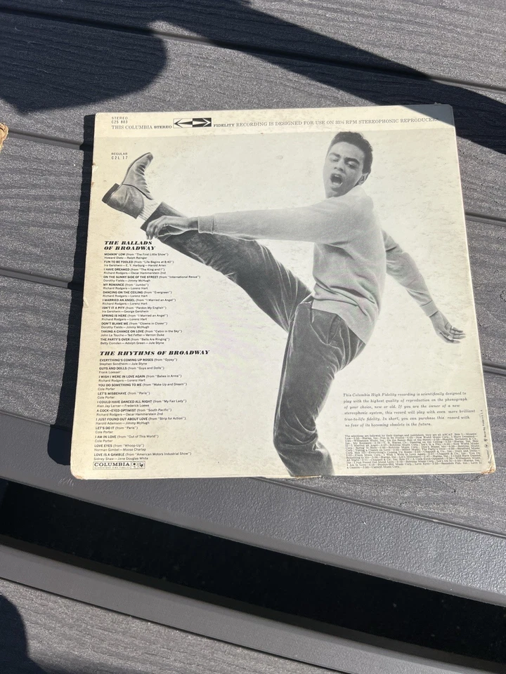 JOHNNY MATHIS-The Rhythms And Ballads Of Broadway -1960  Double LP VG+ R59 - Image 2 of 2