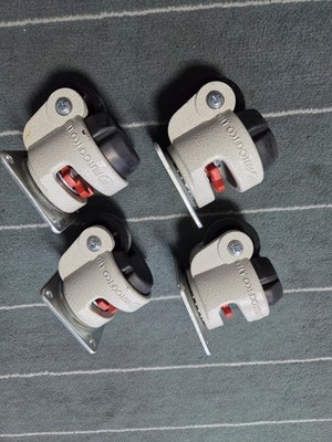 4x Carrymaster AC-300 Schwerlastrollen / Möbelrollen mit Bremse   Made in Korea