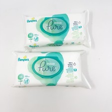 2 Pampers Aqua Pure Sensitive Baby Wipes - 56ct, Total 112ct Sealed