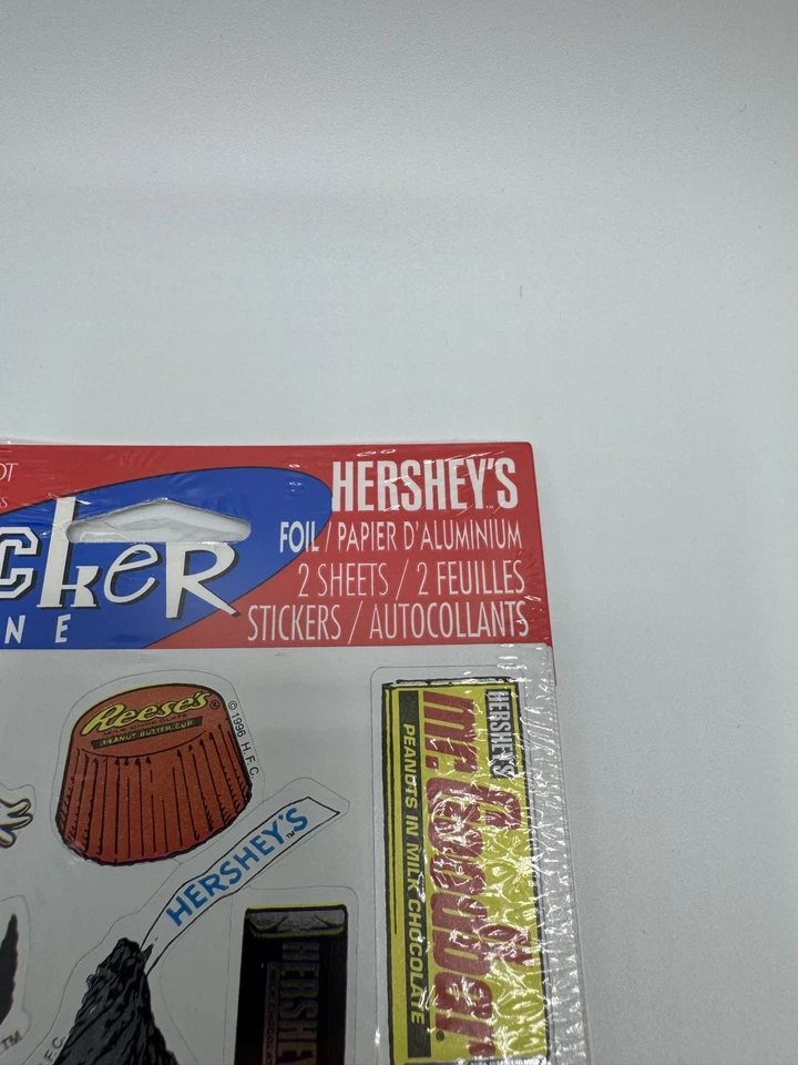 Heshey's Candy KissesReeses Mr. Goodbar Unopen Sticker Package of 2 Sheets AGC - Image 2 of 4
