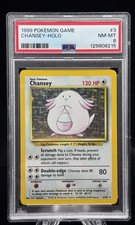 Chansey Holo #3 Base Set Unlimited 1999 Pokemon Game PSA 8  🥚✨ on eBay