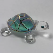 Glass Baron Tiffany The Turtle Glass Figurine