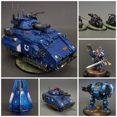 Preorder Warhammer 40K  Space Marines Ultramarines  pro Painted Miniature
