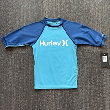 Youth Medium Hurley Boys One Only Rashguard Blue