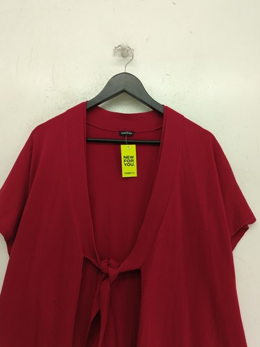Gerry Weber Women's Cardigan UK 16 Red Viscose with Polyester Cardigan - Picture 3 of 7